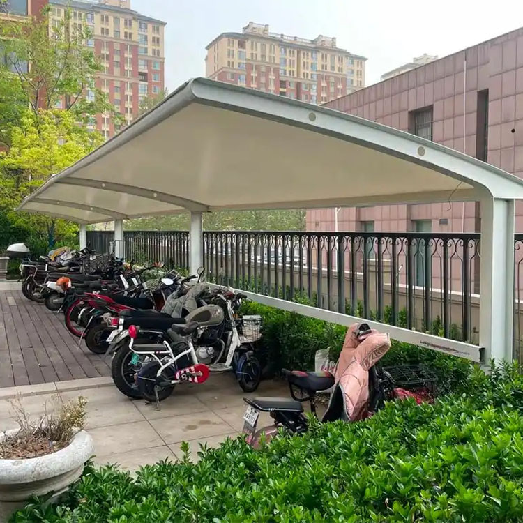 美姑县膜结构电动车棚